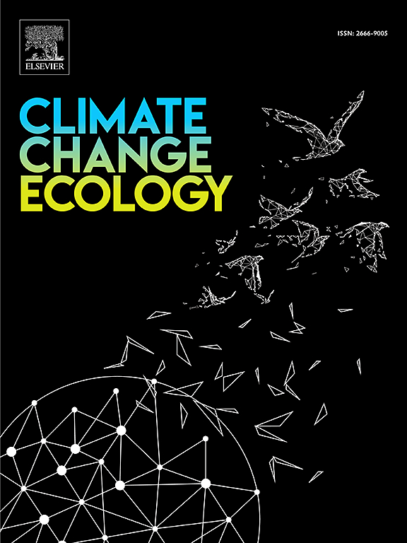 Go to journal home page - Climate Change Ecology